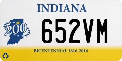 IN license plate 652VM