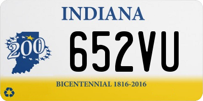 IN license plate 652VU
