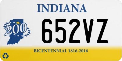 IN license plate 652VZ