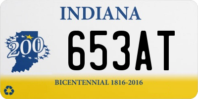 IN license plate 653AT