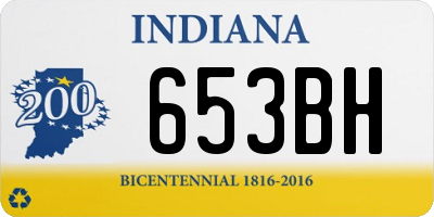 IN license plate 653BH