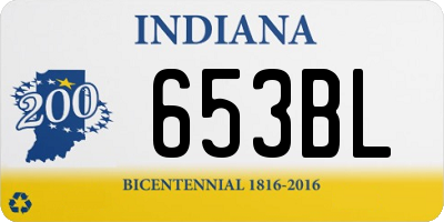 IN license plate 653BL