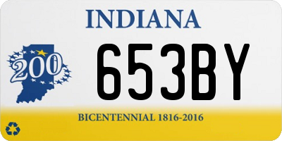 IN license plate 653BY