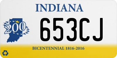 IN license plate 653CJ
