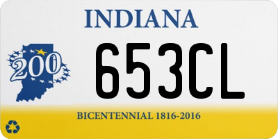 IN license plate 653CL