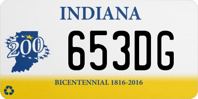 IN license plate 653DG