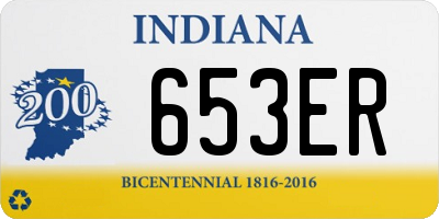 IN license plate 653ER