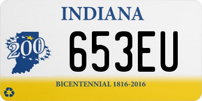 IN license plate 653EU