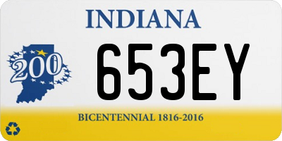 IN license plate 653EY