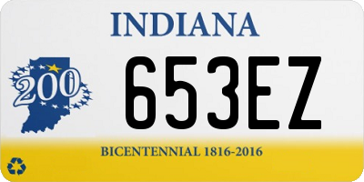 IN license plate 653EZ