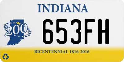 IN license plate 653FH