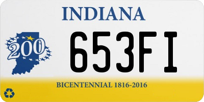 IN license plate 653FI