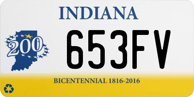 IN license plate 653FV