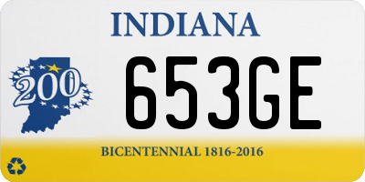 IN license plate 653GE