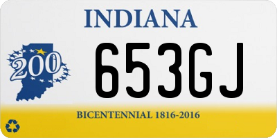 IN license plate 653GJ