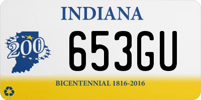 IN license plate 653GU