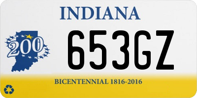IN license plate 653GZ