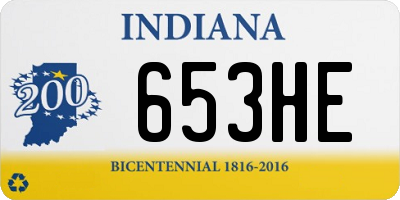 IN license plate 653HE
