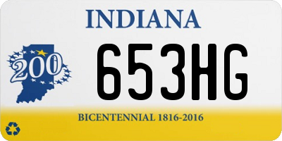 IN license plate 653HG