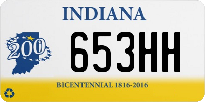 IN license plate 653HH