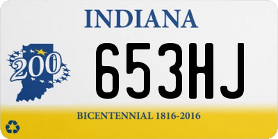 IN license plate 653HJ