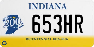IN license plate 653HR