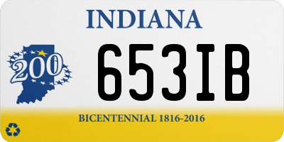 IN license plate 653IB