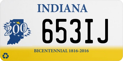 IN license plate 653IJ