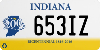 IN license plate 653IZ