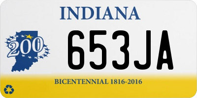 IN license plate 653JA