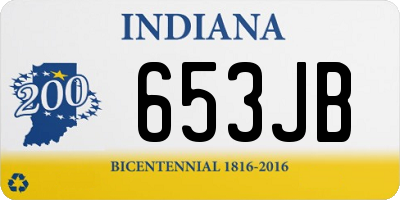 IN license plate 653JB