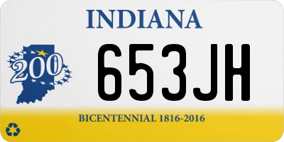 IN license plate 653JH