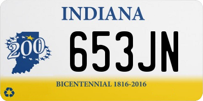 IN license plate 653JN