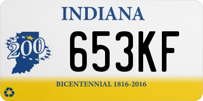 IN license plate 653KF
