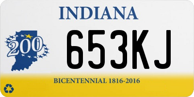 IN license plate 653KJ