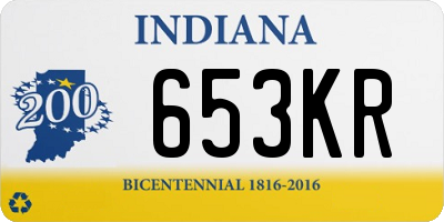 IN license plate 653KR