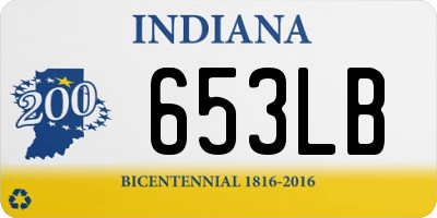 IN license plate 653LB