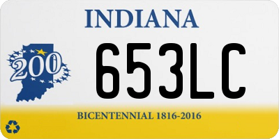 IN license plate 653LC