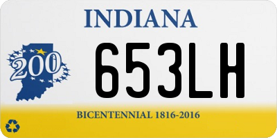 IN license plate 653LH