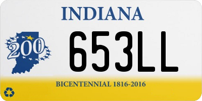 IN license plate 653LL