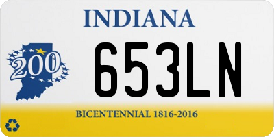 IN license plate 653LN