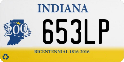 IN license plate 653LP