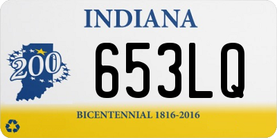 IN license plate 653LQ