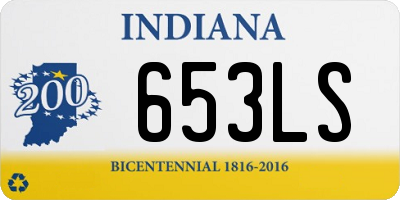 IN license plate 653LS