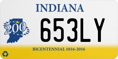 IN license plate 653LY