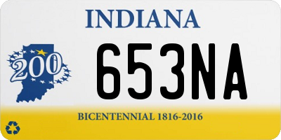 IN license plate 653NA
