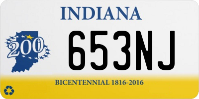 IN license plate 653NJ