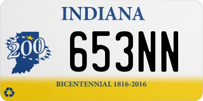 IN license plate 653NN