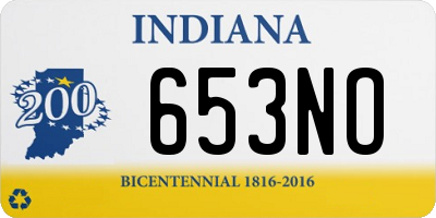 IN license plate 653NO