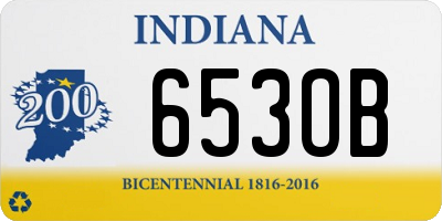 IN license plate 653OB